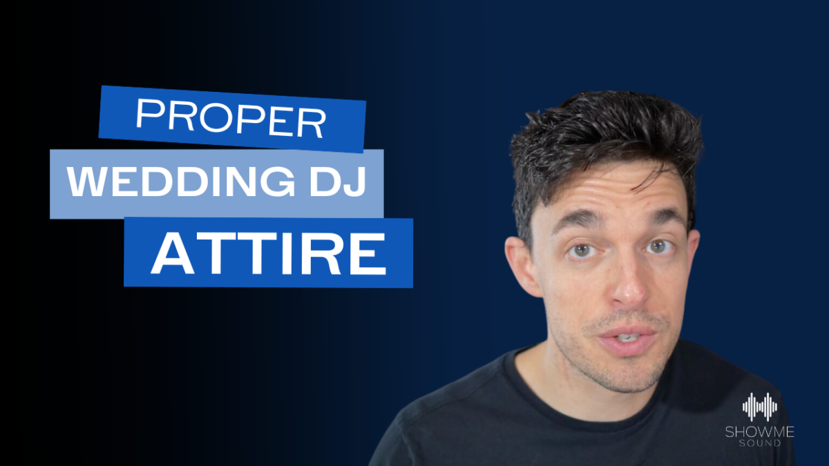 Proper Wedding DJ Attire