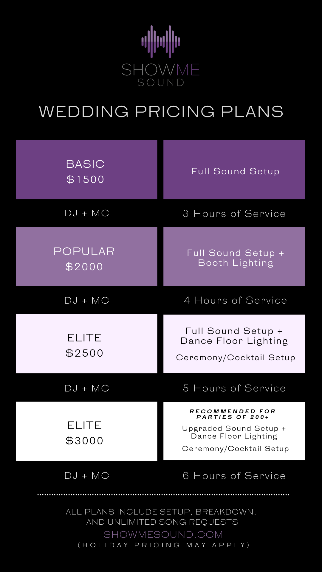 Website Pricing Graphic